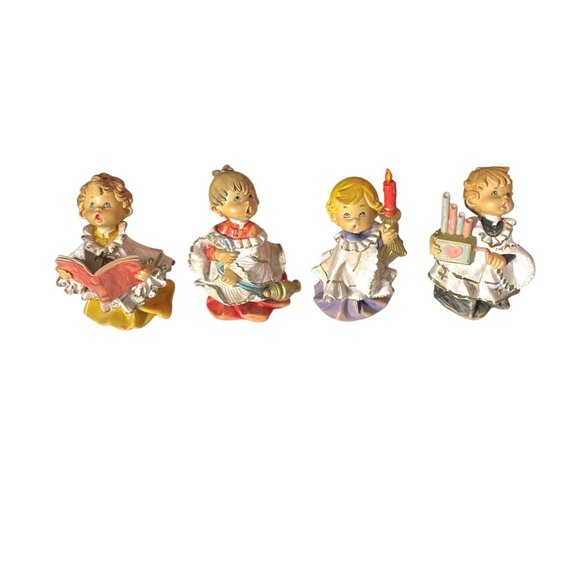Vintage 1987 Fontanini Roman Simonetti Italy Choir Altar Boys Christmas Set of 4 - Picture 11 of 11